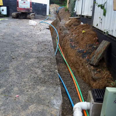 Cables and Services Trench
